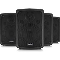 SubZero 80W 8" aktiver PA-Lautsprecher mit Bügel 4er-Pack