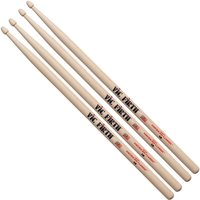 Vic Firth 5B Hickory-Schlagzeugstöcke 2 Paar Value Bundle
