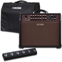 Boss Acoustic Singer Pro Verstärker mit Abdeckung und Fußschalter