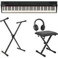 Roland GO:PIANO88 Digitalpiano mit 88 Tasten im Bundle mit Ständer Hocker und Kopfhörer