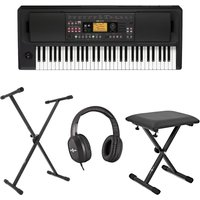Korg EK-50 Entertainer-Keyboard im Paket mit X-Rahmen-Keyboardständer