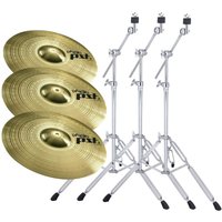Paiste PST 3 Crash Set mit Ständern