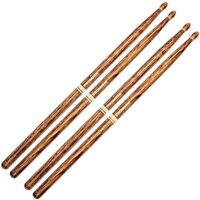 Promark FireGrain 5B Wood Tip Drumsticks 2 Paar Value Bundle