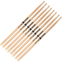 ProMark Hickory 7A Woodtip Drumsticks 4-Paar-Wertbündel