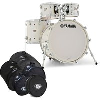 Yamaha Absolute Hybrid 4-teiliges Kesselpaket Ahorn Polar White mit Taschenset