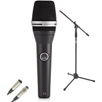 AKG C5 Professionelles Kondensatormikrofon für Gesang mit Ständer und Kabel