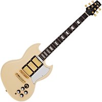 Brooklyn Select E-Gitarre von Gear4music Elfenbeinfarben