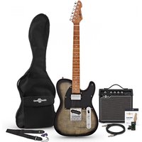 Knoxville Select E-Gitarre HS im Paket mit Verstärker Trans Black