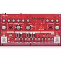 Behringer TD-3 Analog Bass Line Synthesizer Transparent Rot