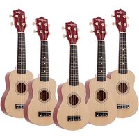 Ukulelen von Gear4music Natur 5er-Pack