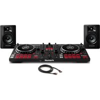 Numark Mixtrack Pro FX DJ-Controller mit M-Audio BX3 Studiomonitoren