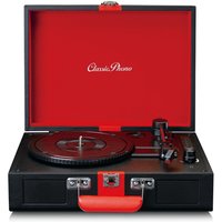Lenco TT-110 Koffer Turntable mit BT und Einbaulautsprechern schwarz