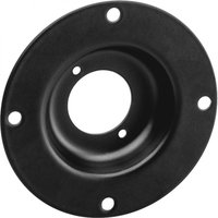 Adam Hall 49051 BLK Runde Stahl-Einbauplatte für Universal-D-Typ-Buchse schwarz