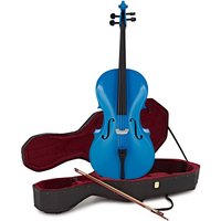 Ganzes Student-Cello mit Kasten von Gear4music blau