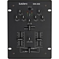 SubZero DM-200 2-Kanal-DJ-Mixer mit USB