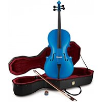 Halbes Student-Cello mit Kasten von Gear4music blau