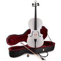 Halbes Student-Cello mit Kasten von Gear4music weiß