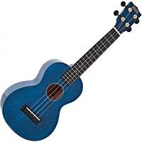 Mahalo Hano-Konzert-Ukulele Trans Blue Finish