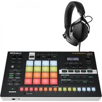 Roland MV-1 Verselab Production Studio mit V-Moda M-200 Kopfhörer