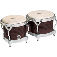 LP Matador Holz-Bongos Dark Brown Chrom Hardware