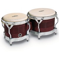 LP Matador Holz Bongos Mandel Braun Chrom Hardware