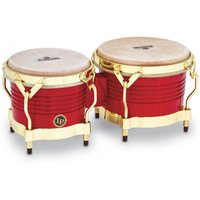 LP Matador Holz-Bongos Rot Gold Hardware