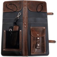 Ahead Braunes handgefertigtes Leder Trommelstock Tasche