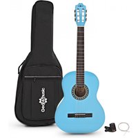 Konzertgitarre von Gear4music Blau – Paket