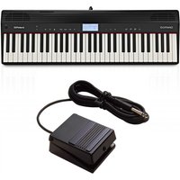 Roland Go:Piano Digitalpiano mit 61 Tasten im Set mit DP-2 Dämpferpedal