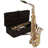 Altsaxophon von Gear4music Nickel und Gold