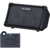 Boss Cube Street 2 Tragbarer Stereo-Verstärker mit Bluetooth-Adapter Schwarz