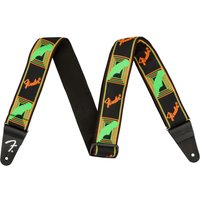 Fender Neon-Monogramm-Gitarrengurt Grün/Orange