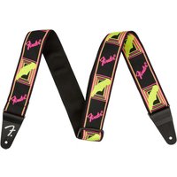 Fender Neon-Monogramm-Gitarrengurt Gelb/Pink