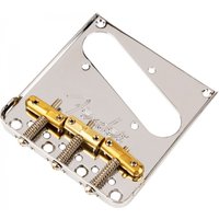 Fender Top-Load/String-Through-Tele-Steg mit 3 Messing-Saitenreitern