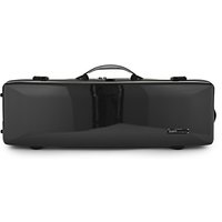 BAM Supreme Hightech rechteckiger Violin-Kasten Schwarz mit silberfarbenem Griff