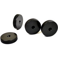 Atacama HD-L 25mm Dia Floor Spike Shoes (4 Pack), Satin Black