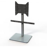 Spectral Just-Racks TV600SP Aluminium / Clear Glass TV Stand with Soundbar Adapter