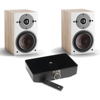 DALI OBERON 1C Active Speakers (Pair) with Sound Hub / BluOS, Light Oak