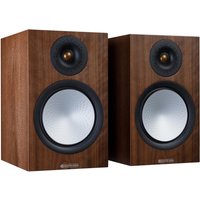 Monitor Audio Silver 100 7G Bookshelf Speakers (Pair), Natural Walnut