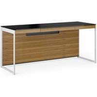 BDI Sequel 20 6101 Desk, Natural Walnut w/ Satin Nickel Legs