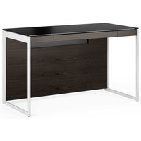 BDI Sequel 20 6103 Compact Desk w/ Nickel Legs, Charcoal Stained Ash