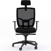 BDI TC-223 Fabric Office Chair, Black