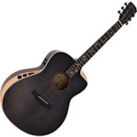 Hartwood Sonata-FX Jumbo Westerngitarre mit Pickup Schwarz