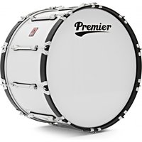 Premier Marching Parade 24" x 14" Große Marschtrommel Weiß