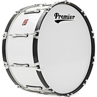 Premier Marching Traditional 28" x 12" Bassdrum Ivory White