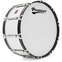 Premier Marching Traditional 26" x 10" Bassdrum Ivory White