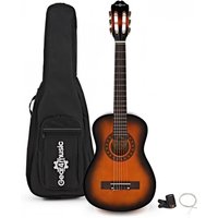 Junior-Konzertgitarre von Gear4music (Größe 1/2) Sunburst – Paket