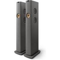 KEF LS60 Wireless Floorstanding Active Speakers (Pair), Titanium