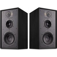 Wharfedale Linton Heritage Standmount Speakers (Pair), Black Oak