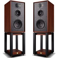 Wharfedale Linton Heritage Speakers with Matching Stands (Pair), Mahogany